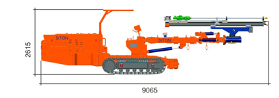 DT2-35 Jumbo de forage de surface plane